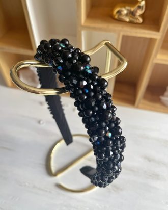 Lankelis plaukams su perlais, vestuvinis lankelis, vestuviniai papuošalai, siuvinėtas lankelis