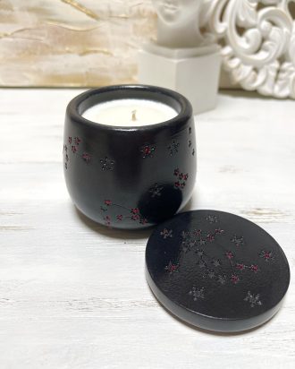 Sojų vaško žvakė, rankų darbo žvakė