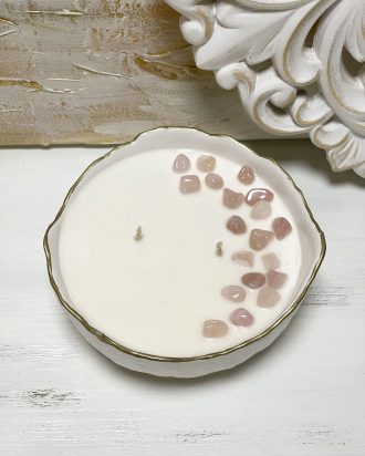 Sojų vaško žvakė, rankų darbo žvakė