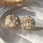 Swarovski auskarai, perlų auskarai, auksiniai auskarai