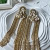 Swarovski auskarai, perlų auskarai, auksiniai auskarai