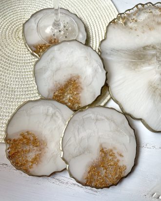 Padėkliukai, baltas interjeras, baltai auksiniai, namų dekoras, interjero akcentai, dovana jai, dovana, dovanos moterims