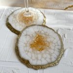 Padėkliukai, baltas interjeras, baltai auksiniai, namų dekoras, interjero akcentai, dovana jai, dovana, dovanos moterims