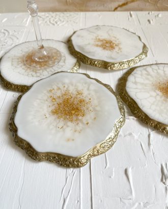 Padėkliukai, baltas interjeras, baltai auksiniai, namų dekoras, interjero akcentai, dovana jai, dovana, dovanos moterims